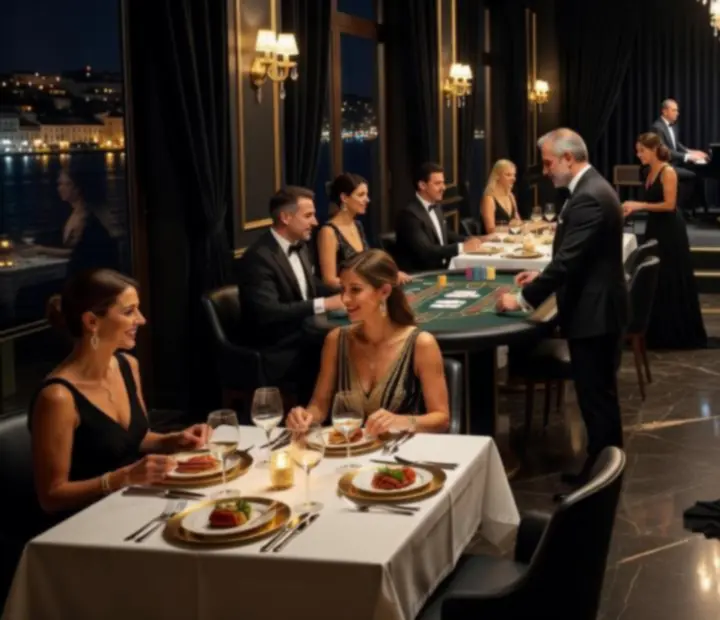 Ekskluzivna večer u restoranu s casino stilom u Zlatni Slotu