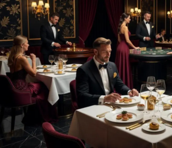 Luksuzan restoran s casino atmosferom i fine dining postavom
