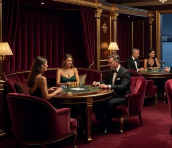 Luksuzni VIP lounge s privatnim stolovima i intimnim osvjetljenjem